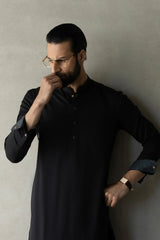 YALGOO - BLACK EXCLUSIVE KAMEEZ SHALWAR