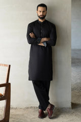 YALGOO - BLACK EXCLUSIVE KAMEEZ SHALWAR