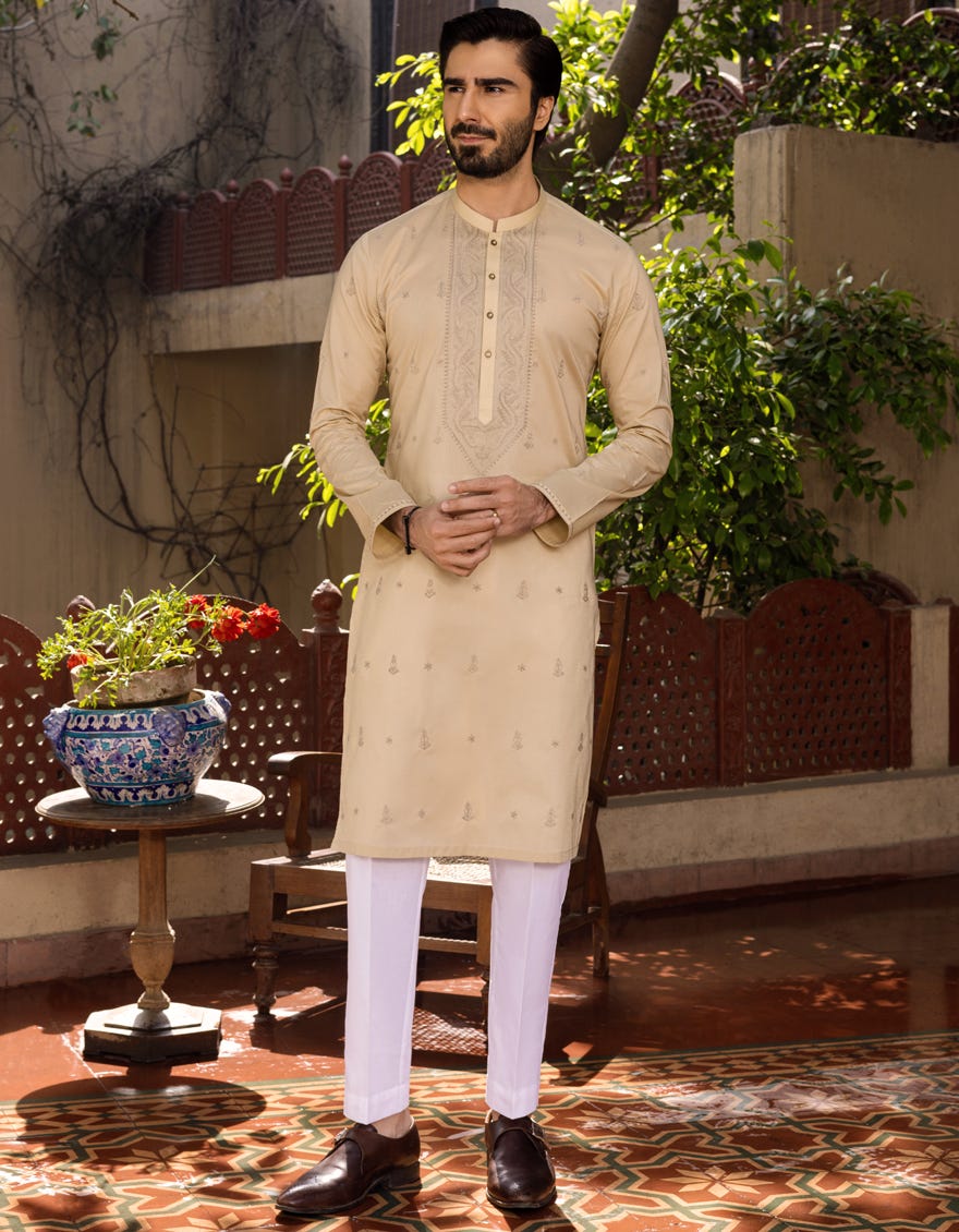 FAWN COTTON KURTA | JJK-S-40185