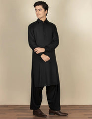 BLACK BLENDED KAMEEZ SHALWAR