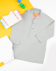 GREY BUNNAT  KAMEEZ SHALWAR | JJIKS-S-40213