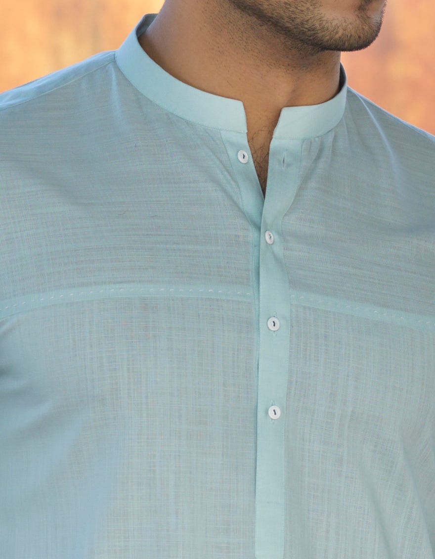 MINT COTTON KURTA | JJK-S-40247