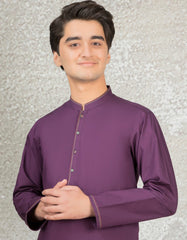 DEEP PURPLE COTTON KURTA | JTK-S-40252