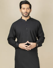 BLACK BLENDED KAMEEZ SHALWAR | JJKS-S-40257