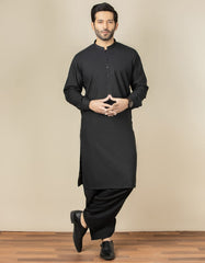 BLACK BLENDED KAMEEZ SHALWAR | JJKS-S-40257