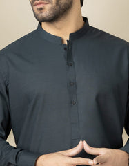 DEEP GREEN BLENDED KAMEEZ SHALWAR | JJKS-S-40261