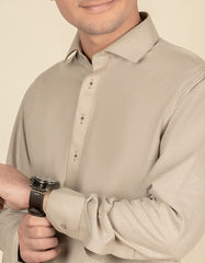ASH GREY BLENDED KAMEEZ SHALWAR | JTKS-S-40271