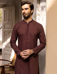 DULL MAROON COTTON KURTA | JJK-S-40300
