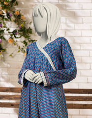 BLUE LAWN EMBROIDERED KURTI