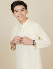 CREAM BLENDED KAMEEZ SHALWAR | JCKS-S-41101