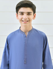 AQUA BLUE COTTON KAMEEZ SHALWAR | JCKS-S-41117