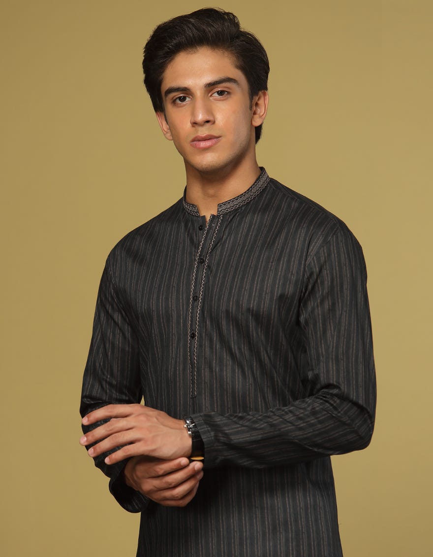 DEEP GREEN COTTON KURTA | JTK-S-41155