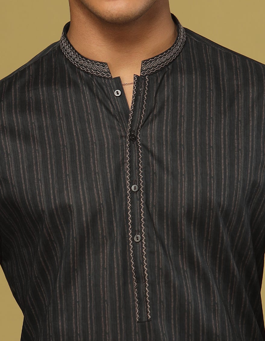 DEEP GREEN COTTON KURTA | JTK-S-41155
