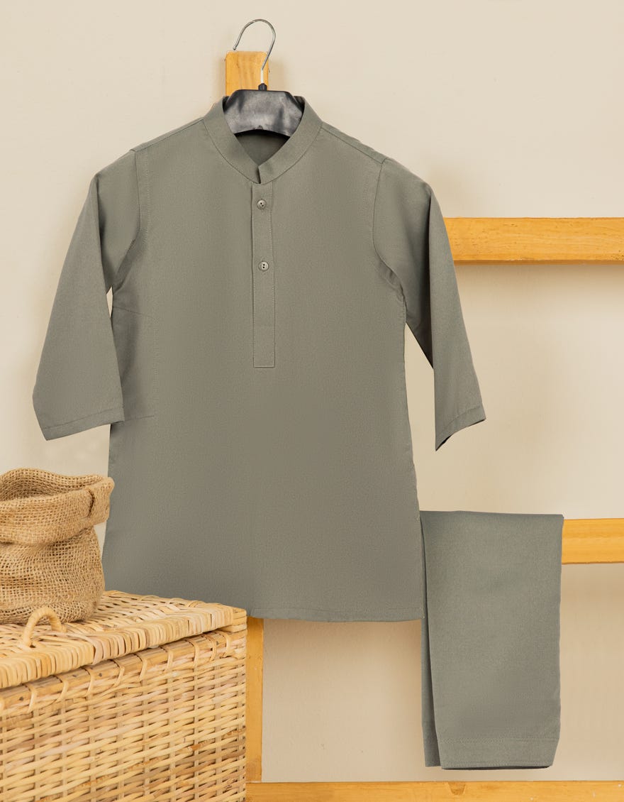 GREEN BLENDED KAMEEZ SHALWAR | JJIKS-S-41163