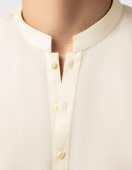 CREAM CASUAL KURTA TROUSERS