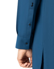 BLUE SEMI-FORMAL KAMEEZ SHALWAR