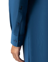 BLUE SEMI-FORMAL KAMEEZ SHALWAR