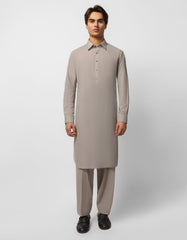 CEMENT GREY CASUAL KAMEEZ SHALWAR