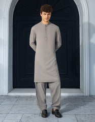 GREY CASUAL KAMEEZ SHALWAR