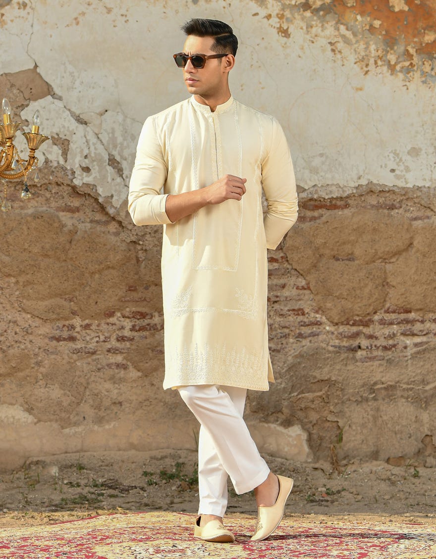 BEIGE SPECIAL KURTA | JJK-SP-42289