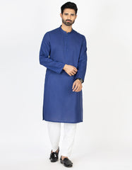 BLUE COTTON KURTA | JJK-S-42310
