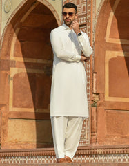 OFF WHITE KAMEEZ SHALWAR | JJKS-42321