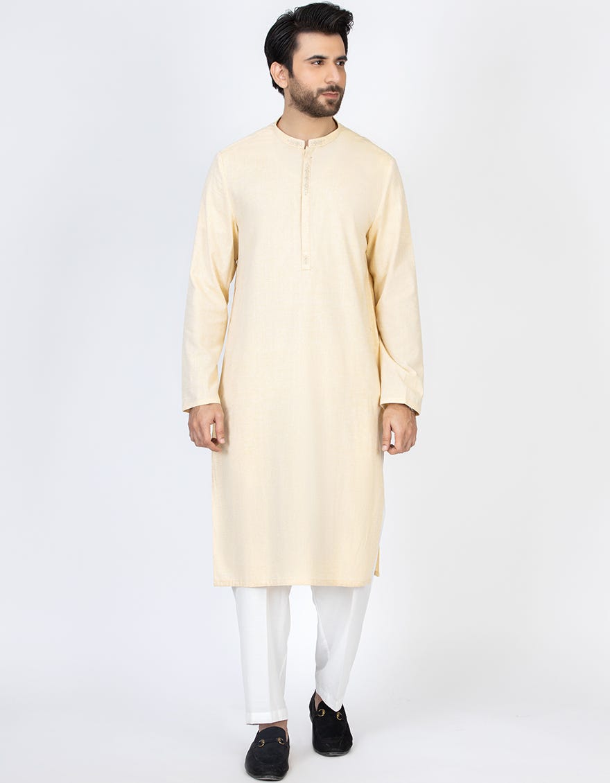 YELLOW KURTA | JJK-A-42323