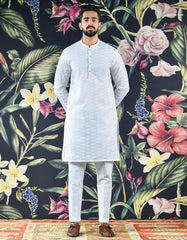 WHITE KURTA | JJK-A-42338