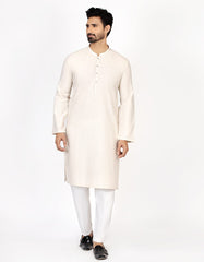 BEIGE BLENDED KURTA | JJK-A-42366