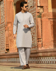 GREY KURTA PAJAMA | JJKP-A-42377