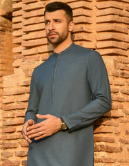 BLUISH GREEN KURTA | JJK-S-42384