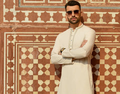 BEIGE KURTA PAJAMA | JJKP-S-42385