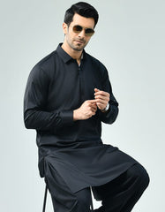 BLACK KAMEEZ SHALWAR | JJKS-A-42389