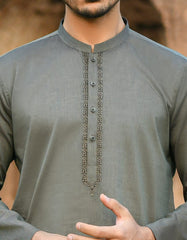 DARK OLIVE KURTA | JJK-S-42390