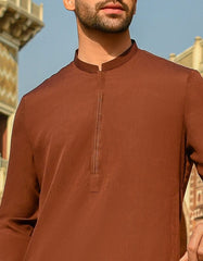 BURGUNDY POLYESTER KAMEEZ SHALWAR | JJKS-A-42403