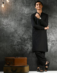 BLACK KAMEEZ SHALWAR | JTKS-A-43015