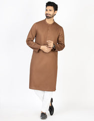 BROWN COTTON KURTA | JJK-S-43082