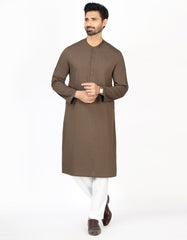 DARK BROWN BLENDED KURTA | JJK-A-43084