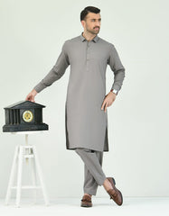 GREY COTTON KURTA PAJAMA| JJKP-A-43128
