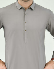 GREY COTTON KURTA PAJAMA| JJKP-A-43128