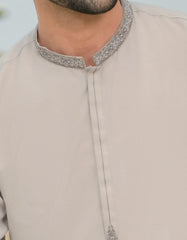 CLOUD GREY BLENDED KAMEEZ SHALWAR | JJKS-43139