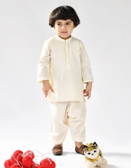 CREAM BLENDED KAMEEZ SHALWAR | JJIKS-A-44075