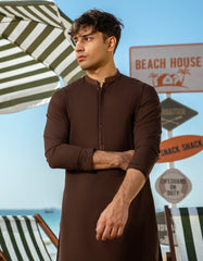 BROWN BLENDED KAMEEZ SHALWAR | JTKS-A-46531