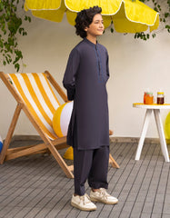 CHARCOAL BLENDED KAMEEZ SHALWAR | JCKS-A-46561