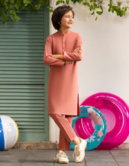ARIZONA RED BLENDED KURTA TROUSER | JCKP-A-46564