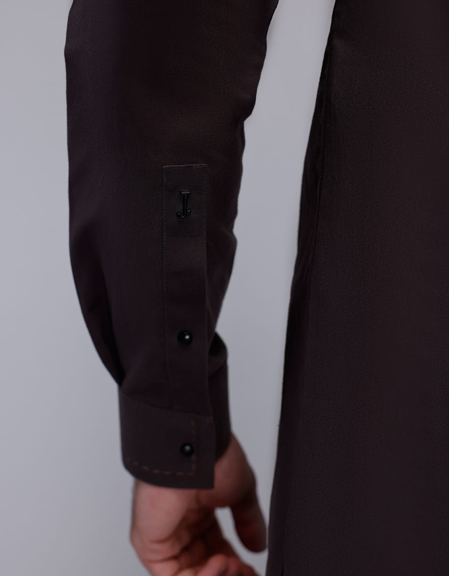 BROWN COTTON KAMEEZ SHALWAR | JJKS-A-46603