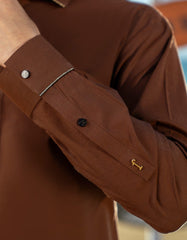 BROWN COTTON KAMEEZ SHALWAR | JTKS-A-46644