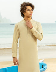BEIGE BLENDED KAMEEZ SHALWAR | JTKS-A-46657