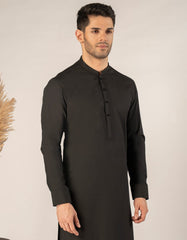 BLACK BLENDED SEMI-FORMAL KURTA TROUSER