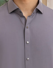 GREY BLENDED KAMEEZ SHALWAR